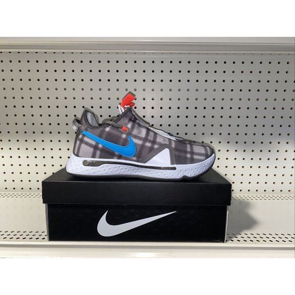 Nike Other - Nike PG 4 Plaid Mens Athletic Basketball Shoes Size 9 Gray Blue CD5079-002